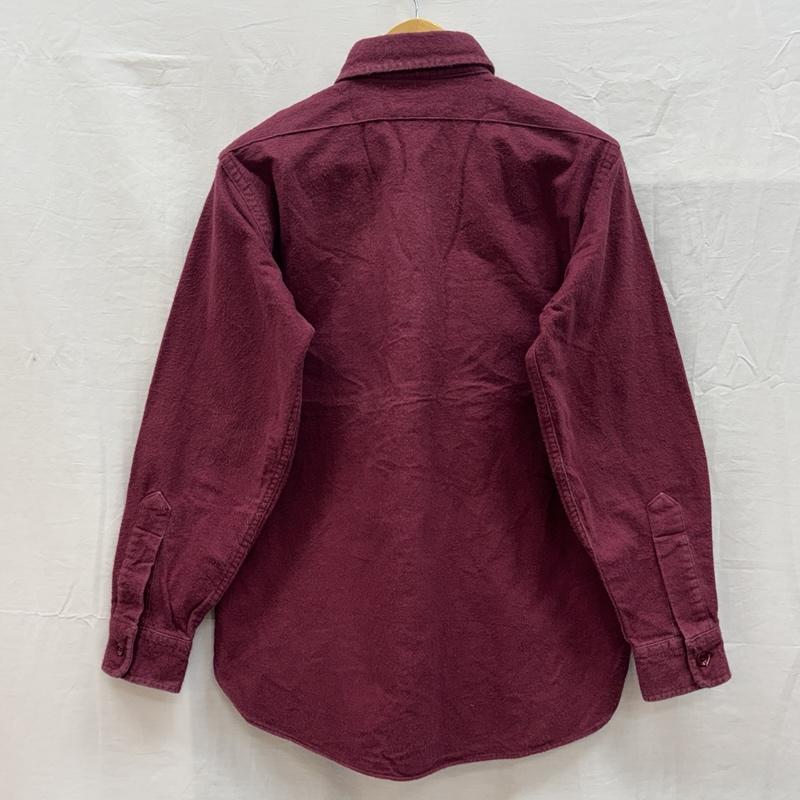 エルエルビーン L.L.Bean シャツ、ブラウス 長袖 90年代 ビンテージ USA製 シャモアクロス 長袖 シャツ 1611 90s VINTAGE - えんじ / ワインレッド / dark red メンズ USED 古着 中古 50150949