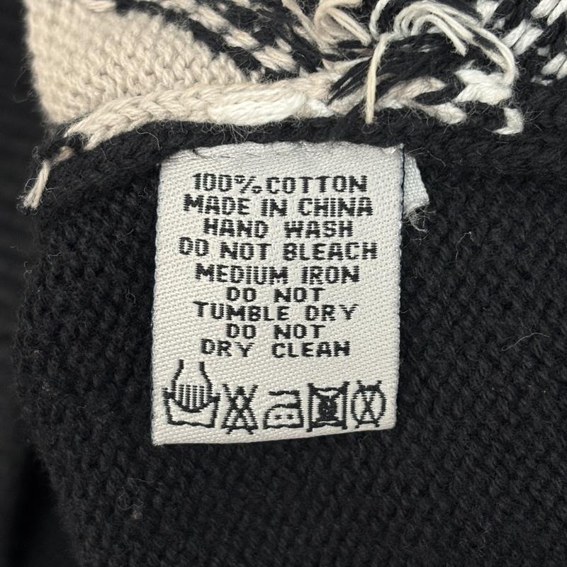 カールカナイ KARL KANI ベスト ベスト ダイヤ柄 コットン ニット ベスト クルーネック ビッグサイズ XXL 灰 / グレー / gray X 黒 / ブラック / black メンズ USED 古着 中古 50150951