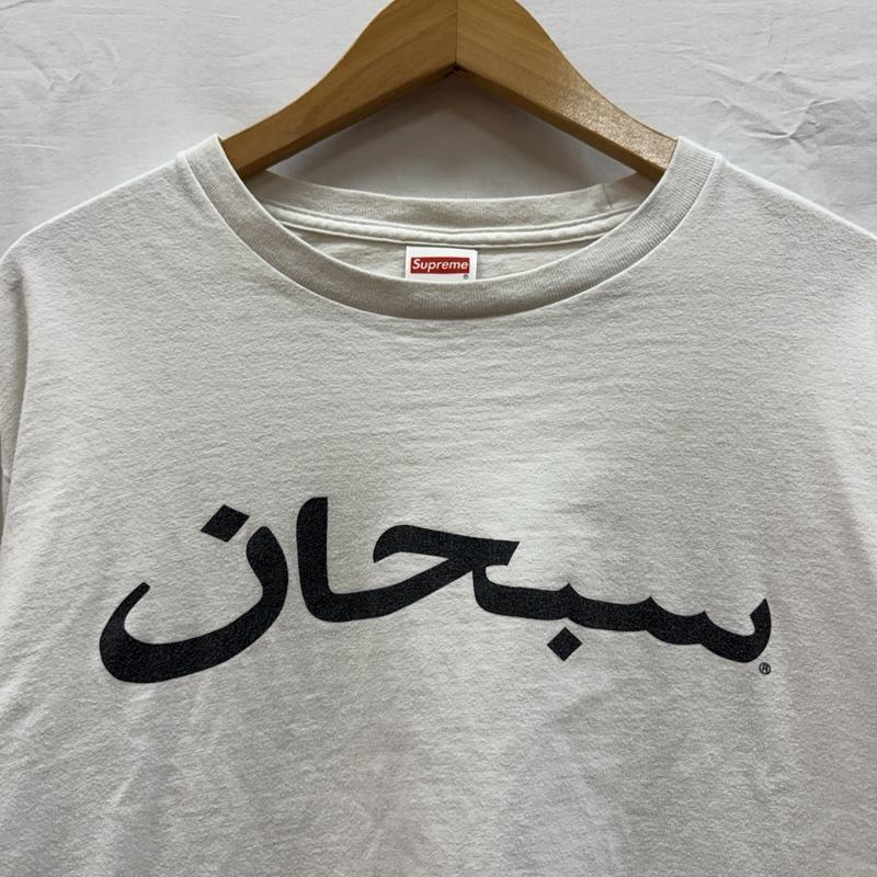 シュプリーム Supreme Tシャツ 長袖 Arabic Logo アラビア語 ロゴ クルーネック ロンT 長袖 Tシャツ M 白 / ホワイト / white メンズ USED 古着 中古 50150956
