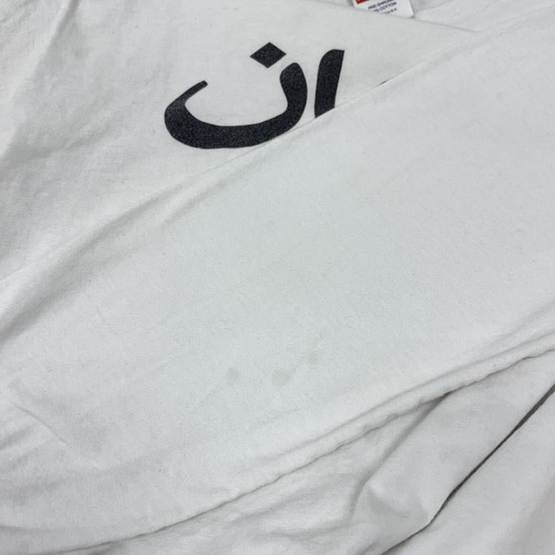 シュプリーム Supreme Tシャツ 長袖 Arabic Logo アラビア語 ロゴ クルーネック ロンT 長袖 Tシャツ M 白 / ホワイト / white メンズ USED 古着 中古 50150956
