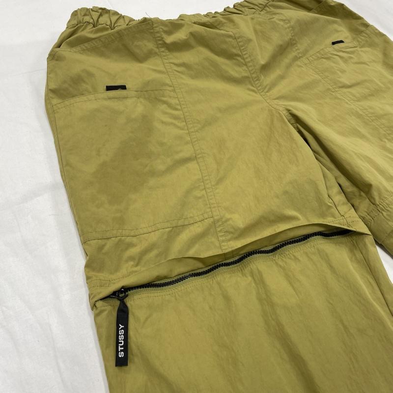 ステューシー STUSSY パンツ ワークパンツ、ペインターパンツ 22SS NYCO Convertible Rant コンバーチブルパンツ 2way カーゴ ハーフ ロゴ ナイロン M 無地 X ワンポイント X ロゴ、文字 オリーブグリーン / オリーブグリーン / メンズ USED 古着 中古 50150963