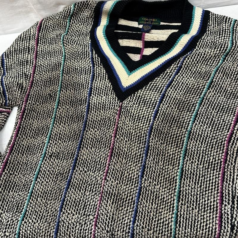 古着 USED ニット、セーター 長袖 ALEXANDER JURIAN アレキサンダージュリアン 90年代 ビンテージ コットン リネン ニット セーター L メンズ USED 古着 中古 50150971