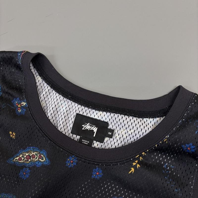 ステューシー STUSSY タンクトップ タンクトップ メッシュ ペイズリー ノースリーブ タンクトップ SSリンク ワッペン M ペイズリー X ロゴ、文字 メンズ USED 古着 中古 50150985