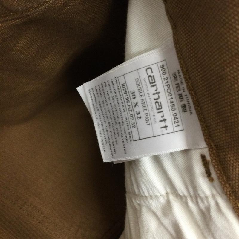 カーハート Carhartt パンツ ワークパンツ、ペインターパンツ carhartt 1029196.HZ.02.32 ダブルニー ペインターパンツ 30インチ 無地 茶 / ブラウン / brown メンズ USED 古着 中古 50150992