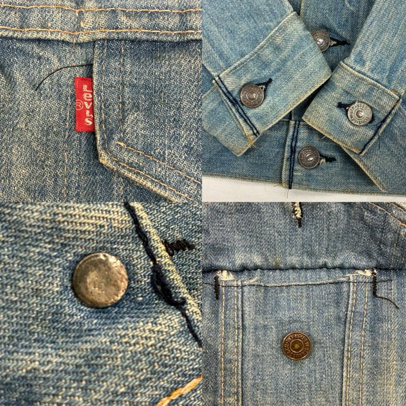 リーバイス Levi s ジャケット、上着 ジャンパー、ブルゾン 70505-0217 USA製 70s ボタン裏5 トラッカー デニムジャケット - メンズ USED 古着 中古 50150998