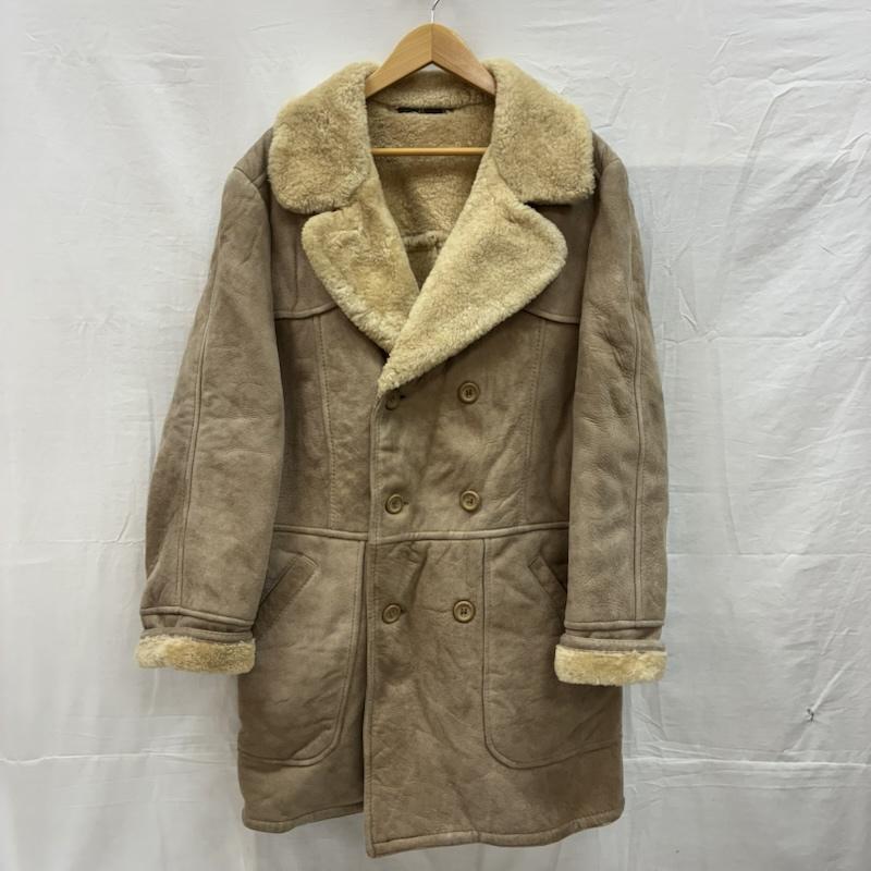 ヴィンテージ VINTAGE コート コート一般 ダブル ムートン ボア シープスキン レザー コート - メンズ USED 古着 中古 50151008