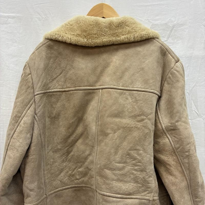ヴィンテージ VINTAGE コート コート一般 ダブル ムートン ボア シープスキン レザー コート - メンズ USED 古着 中古 50151008
