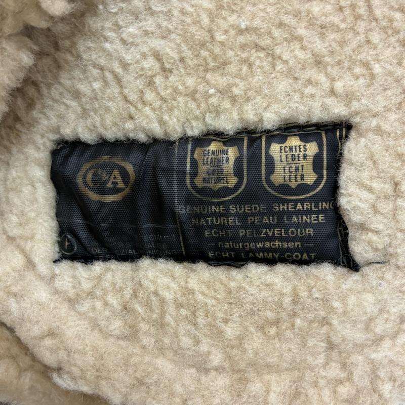 ヴィンテージ VINTAGE コート コート一般 ダブル ムートン ボア シープスキン レザー コート - メンズ USED 古着 中古 50151008