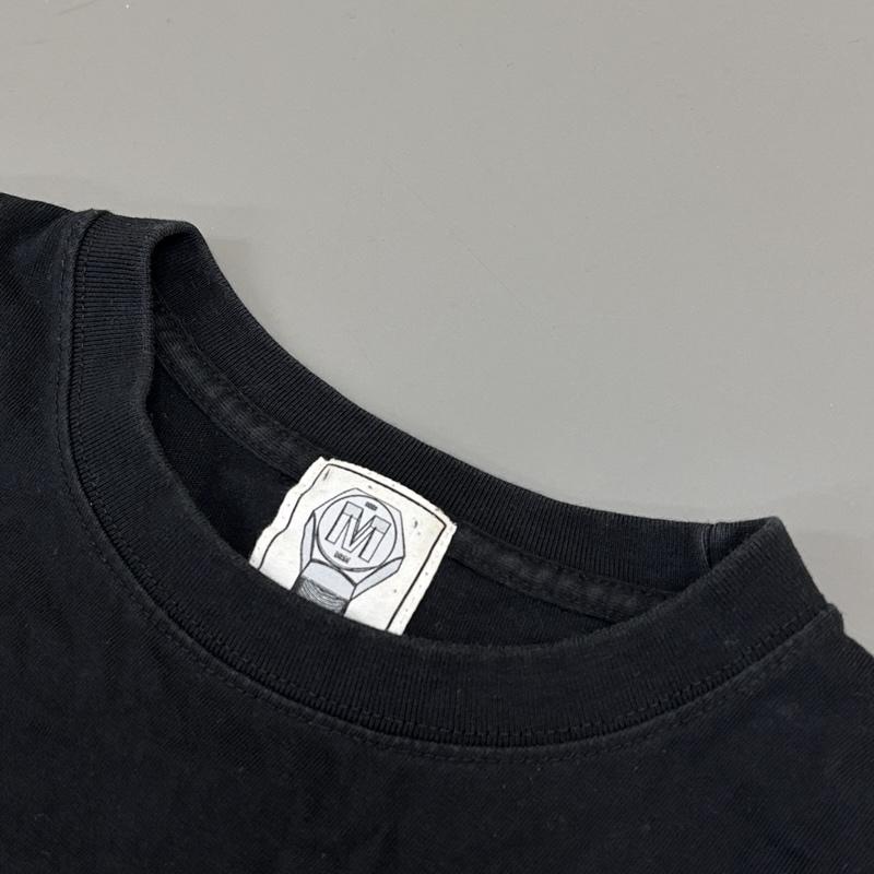 古着 USED Tシャツ 半袖 M＆M CUSTOM PERFORMANCE エムアンドエム ロゴ プリント 刺繍 半袖 Tシャツ M 黒 / ブラック / black メンズ USED 古着 中古 50151013