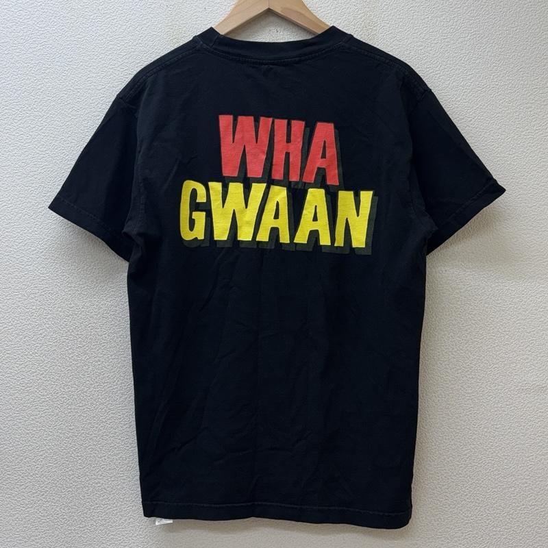 ユニオン UNION Tシャツ 半袖 WHA GWAAN ロゴ プリント クルーネック 半袖 Tシャツ USA製 1 黒 / ブラック / black メンズ USED 古着 中古 50151017