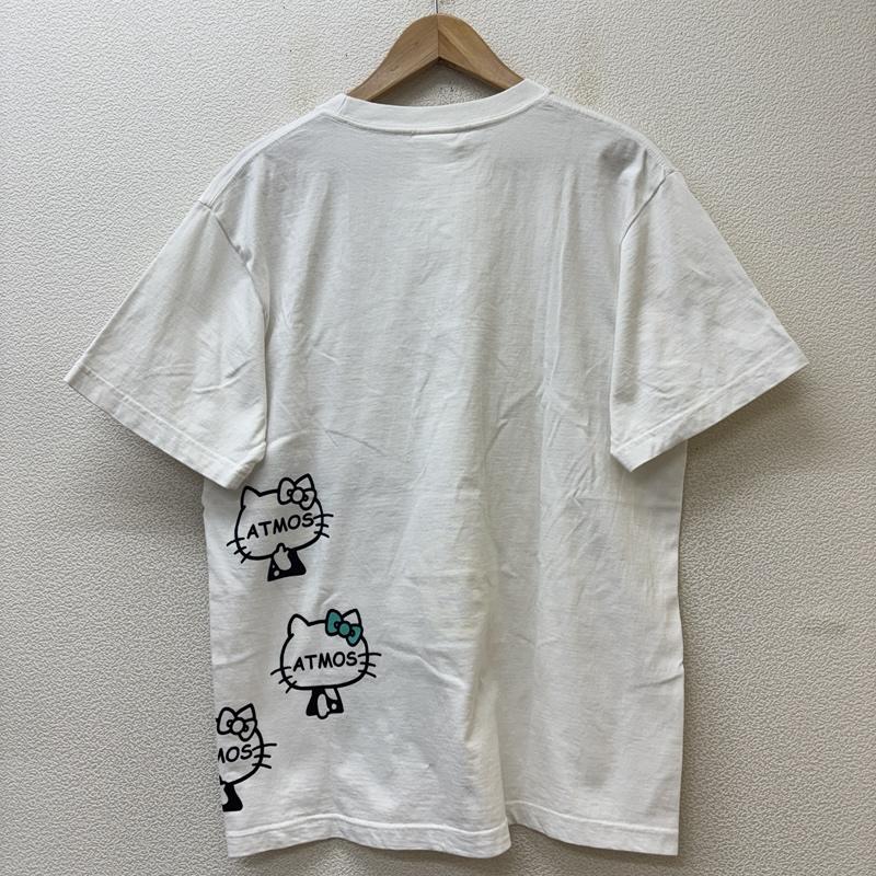 アトモス atmos Tシャツ 半袖 Hallo Kitty ハローキティ コラボ ロゴ プリント クルーネック 半袖 Tシャツ L 白 / ホワイト / white メンズ USED 古着 中古 50151029