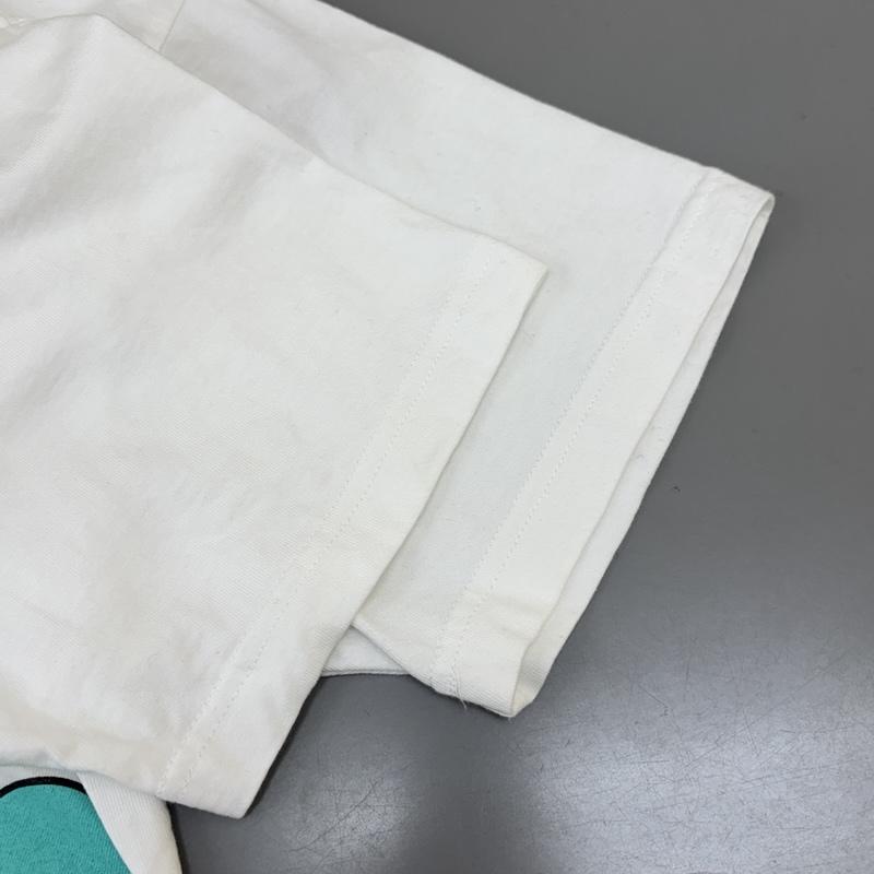 アトモス atmos Tシャツ 半袖 Hallo Kitty ハローキティ コラボ ロゴ プリント クルーネック 半袖 Tシャツ L 白 / ホワイト / white メンズ USED 古着 中古 50151029