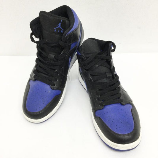 ナイキ NIKE スニーカー スニーカー NIKE AIR JORDAN 1 MID BLACK HYPER ROYAL-WHITE 554724-068 ナイキ エア ジョーダン 1 28.0cm 黒 / ブラック / black X 青 / ブルー / blue メンズ USED 古着 中古 50151049
