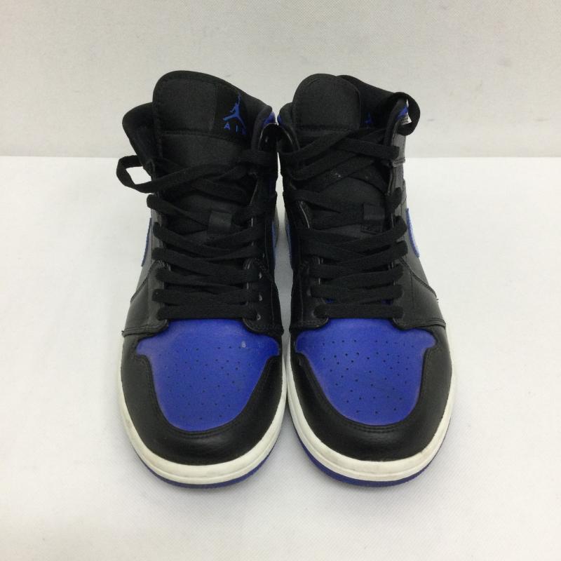 ナイキ NIKE スニーカー スニーカー NIKE AIR JORDAN 1 MID BLACK HYPER ROYAL-WHITE 554724-068 ナイキ エア ジョーダン 1 28.0cm 黒 / ブラック / black X 青 / ブルー / blue メンズ USED 古着 中古 50151049