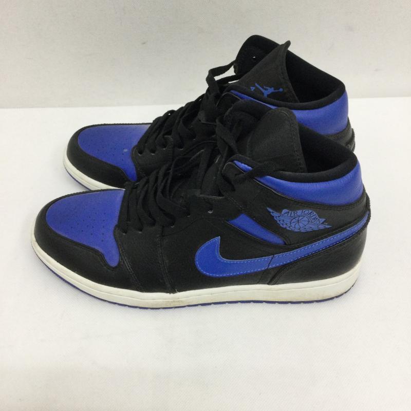 ナイキ NIKE スニーカー スニーカー NIKE AIR JORDAN 1 MID BLACK HYPER ROYAL-WHITE 554724-068 ナイキ エア ジョーダン 1 28.0cm 黒 / ブラック / black X 青 / ブルー / blue メンズ USED 古着 中古 50151049