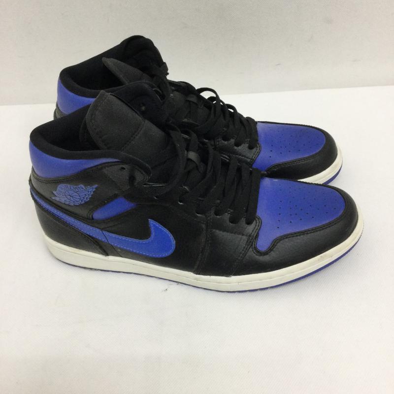 ナイキ NIKE スニーカー スニーカー NIKE AIR JORDAN 1 MID BLACK HYPER ROYAL-WHITE 554724-068 ナイキ エア ジョーダン 1 28.0cm 黒 / ブラック / black X 青 / ブルー / blue メンズ USED 古着 中古 50151049
