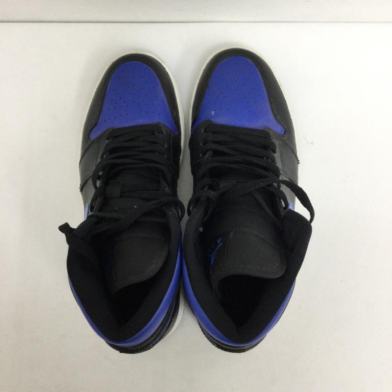 ナイキ NIKE スニーカー スニーカー NIKE AIR JORDAN 1 MID BLACK HYPER ROYAL-WHITE 554724-068 ナイキ エア ジョーダン 1 28.0cm 黒 / ブラック / black X 青 / ブルー / blue メンズ USED 古着 中古 50151049