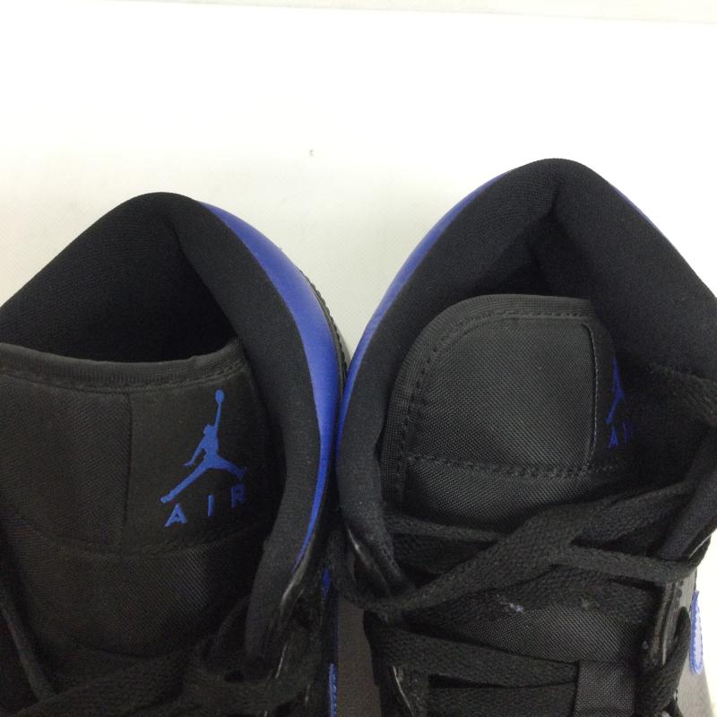 ナイキ NIKE スニーカー スニーカー NIKE AIR JORDAN 1 MID BLACK HYPER ROYAL-WHITE 554724-068 ナイキ エア ジョーダン 1 28.0cm 黒 / ブラック / black X 青 / ブルー / blue メンズ USED 古着 中古 50151049