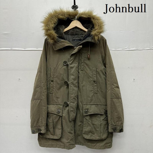 ジョンブル Johnbull コート コート一般 フード ファー モッズ コート 16271SHK M カーキオリーブ / カーキオリーブ / メンズ USED 古着 中古 50151050