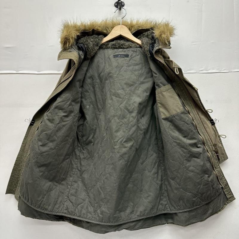 ジョンブル Johnbull コート コート一般 フード ファー モッズ コート 16271SHK M カーキオリーブ / カーキオリーブ / メンズ USED 古着 中古 50151050