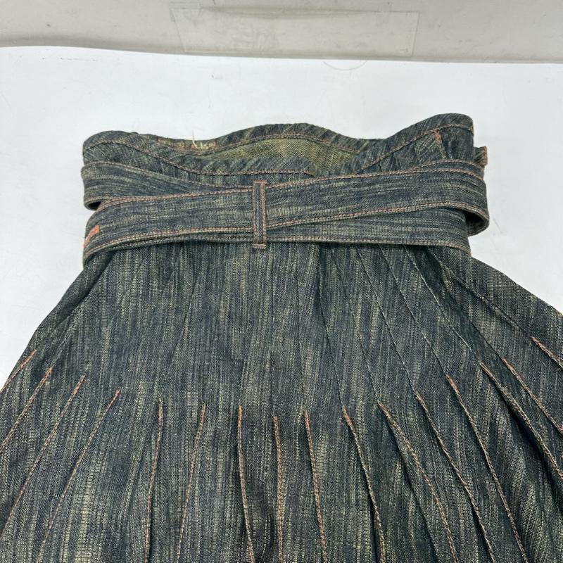 ジャンポールゴルチエ Jean Paul Gaultier スカート ひざ丈スカート 90s archive プリーツ デニム ラップ スカート 570-5.CSK.PJ M インディゴ / インディゴ / Indigo レディース USED 古着 中古 50151062