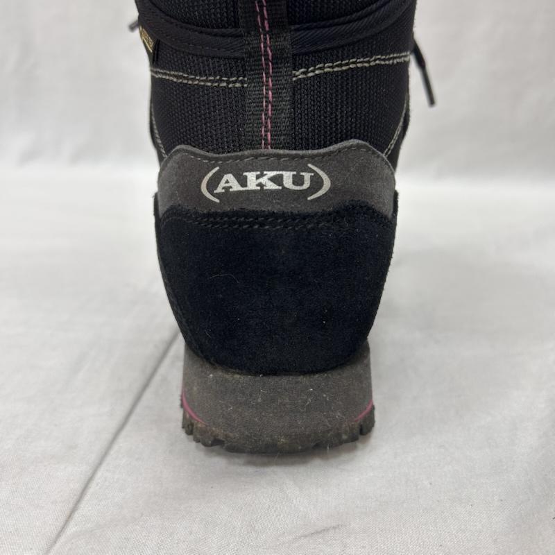 古着 USED アウトドアシューズ アウトドアシューズ AKU アク トレッキングシューズ ALBA TREK ISG GTX WS アルバトレック 978Isg BLACK magenta 23.5cm 無地 X ロゴ、文字 黒 / ブラック / black X 桃 / ピンク / pink レディース USED 古着 中古 50151065