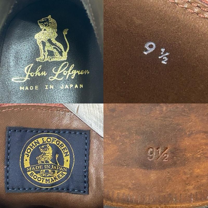 レザー レザー 革靴 革靴 john lofgren ジョン ロフグレン THE STEADFAST CHUKKA BOOTS チャッカブーツ CALFSKIN BURGUNDY VIBRAMソール US：9.5 無地 えんじ / ワインレッド / dark red X 茶 / ブラウン / brown メンズ USED 古着 中古 50151066