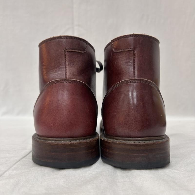 レザー レザー 革靴 革靴 john lofgren ジョン ロフグレン THE STEADFAST CHUKKA BOOTS チャッカブーツ CALFSKIN BURGUNDY VIBRAMソール US：9.5 無地 えんじ / ワインレッド / dark red X 茶 / ブラウン / brown メンズ USED 古着 中古 50151066