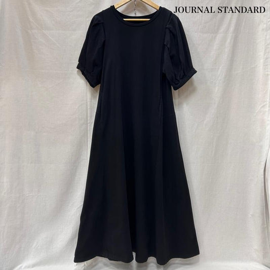 ジャーナルスタンダード JOURNAL STANDARD ワンピース ロングスカート Aラインロングワンピース 袖バルーン black - 無地 黒 / ブラック / black レディース USED 古着 中古 50151075
