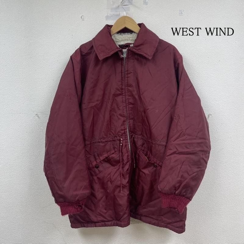 古着 USED ジャケット、上着 ジャンパー、ブルゾン WEST WIND 70s ナイロン ジップアップ 裏 ボア ジャケット ヴィンテージ eaa285057 M 赤 / レッド / red X えんじ / ワインレッド / dark red メンズ USED 古着 中古 50151082