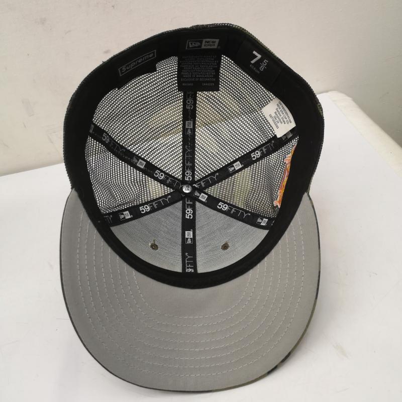 シュプリーム Supreme 帽子 キャップ 24SS Box Logo Mesh Back New Era Woodland Camo メッシュ キャップ 7 5/8 - カモフラージュ柄・迷彩 カーキオリーブ / カーキオリーブ / メンズ USED 古着 中古 50151087