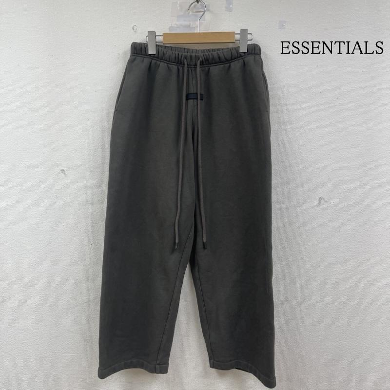 エッセンシャルズ ESSENTIALS パンツ ワークパンツ、ペインターパンツ Fear of God FOG フロント ワンポイント ラバー ロゴ スウェット パンツ XS カーキ / カーキ / khaki メンズ USED 古着 中古 50151103