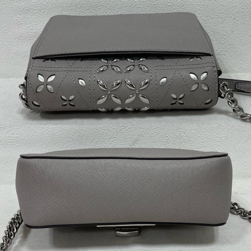 マイケルコース MICHAEL KORS ショルダーバッグ ショルダーバッグ カットアウト デザイン ショルダー バッグ チェーン レザー ロゴ スタッズ - 灰 / グレー / gray レディース USED 古着 中古 50151107