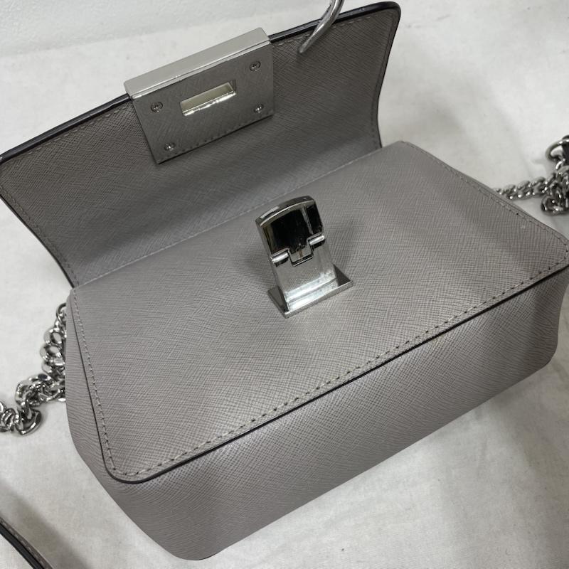 マイケルコース MICHAEL KORS ショルダーバッグ ショルダーバッグ カットアウト デザイン ショルダー バッグ チェーン レザー ロゴ スタッズ - 灰 / グレー / gray レディース USED 古着 中古 50151107