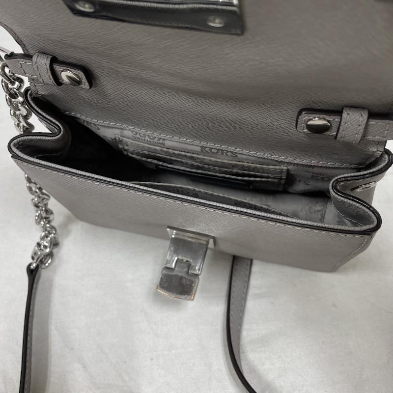 マイケルコース MICHAEL KORS ショルダーバッグ ショルダーバッグ カットアウト デザイン ショルダー バッグ チェーン レザー ロゴ スタッズ - 灰 / グレー / gray レディース USED 古着 中古 50151107