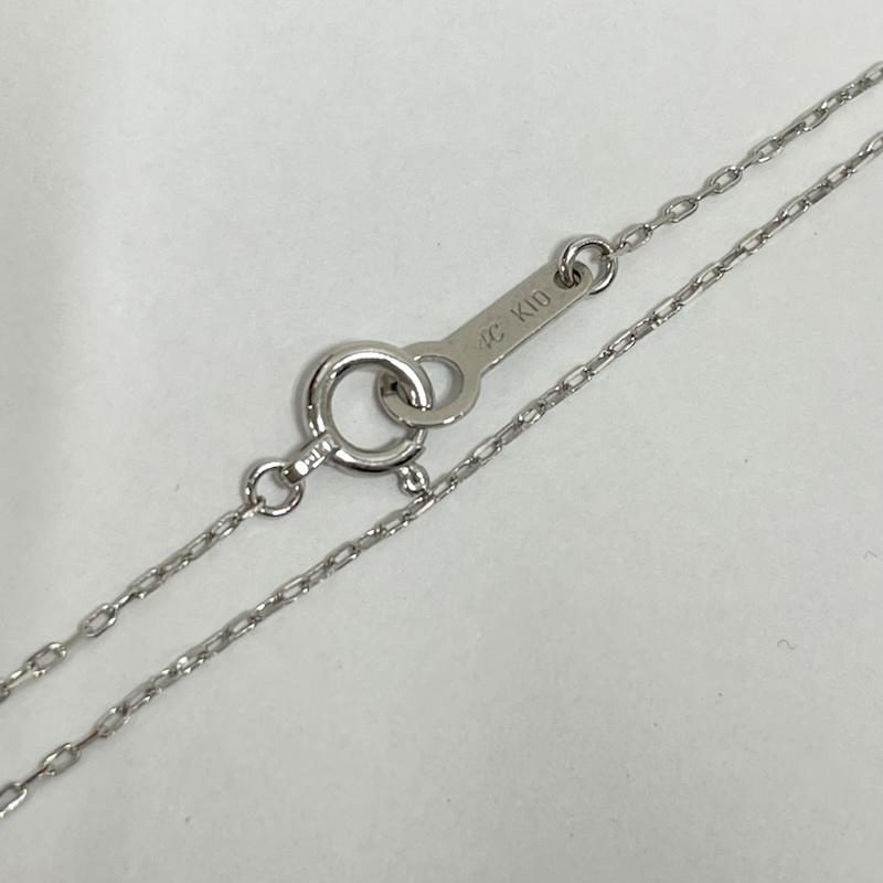 ヨンドシー 4℃ アクセサリー ネックレス、ペンダント フラワーモチーフ ネックレス K10 ホワイト ゴールド - 銀 / シルバー / silver color レディース USED 古着 中古 50151110