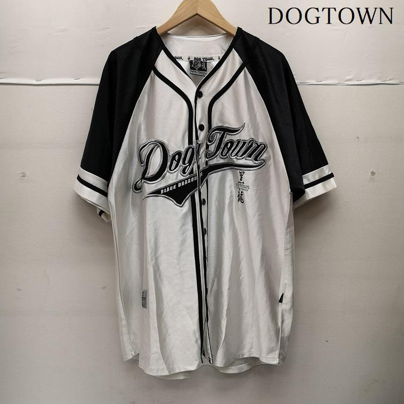 ドッグタウン DOGTOWN シャツ、ブラウス 半袖 黒龍 90s 00s ゲーム シャツ 白 / ホワイト / white X 黒 / ブラック / black メンズ USED 古着 中古 50151113