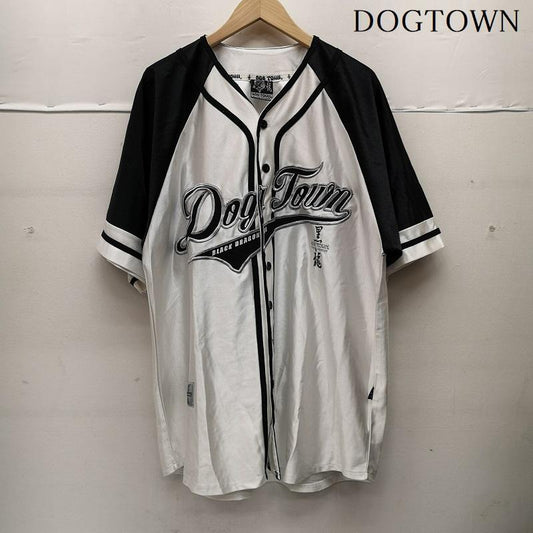 ドッグタウン DOGTOWN シャツ、ブラウス 半袖 黒龍 90s 00s ゲーム シャツ 白 / ホワイト / white X 黒 / ブラック / black メンズ USED 古着 中古 50151113