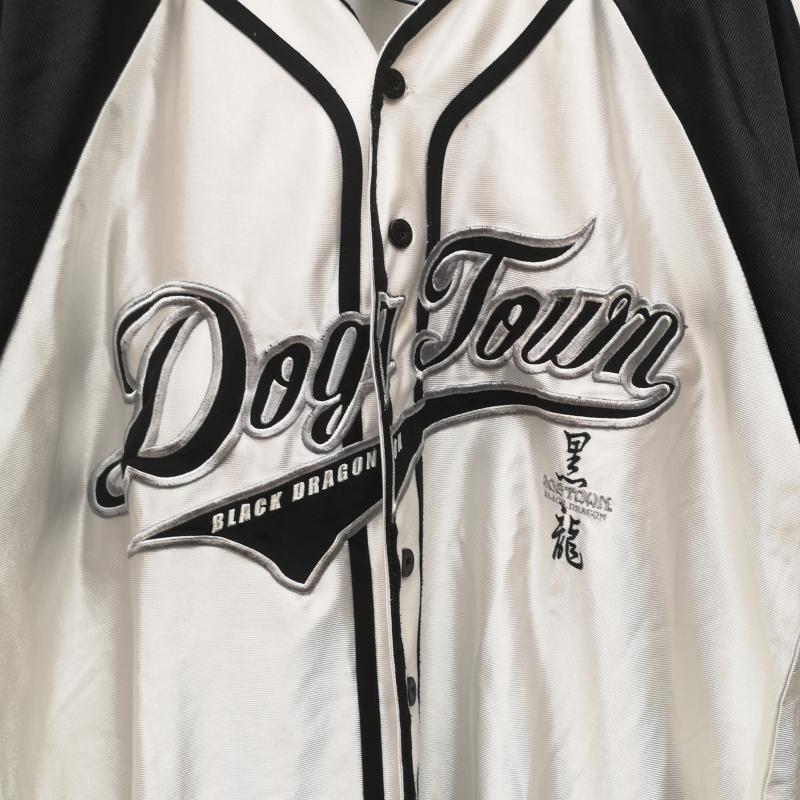 ドッグタウン DOGTOWN シャツ、ブラウス 半袖 黒龍 90s 00s ゲーム シャツ 白 / ホワイト / white X 黒 / ブラック / black メンズ USED 古着 中古 50151113
