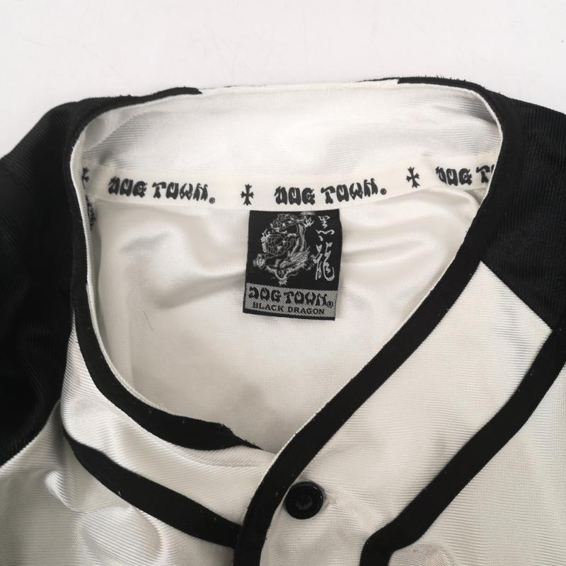 ドッグタウン DOGTOWN シャツ、ブラウス 半袖 黒龍 90s 00s ゲーム シャツ 白 / ホワイト / white X 黒 / ブラック / black メンズ USED 古着 中古 50151113