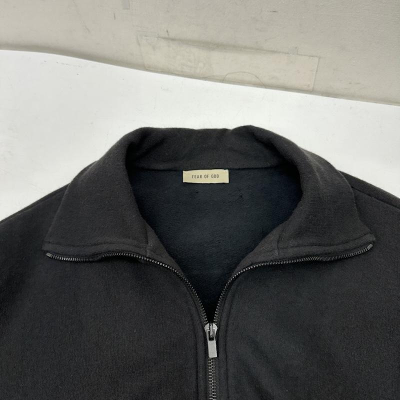 フィアーオブゴッド Fear of God ジャケット、上着 ジャンパー、ブルゾン コットン ウール ハイネック ダブル ジップ ジャケット M 黒 / ブラック / black メンズ USED 古着 中古 50151126