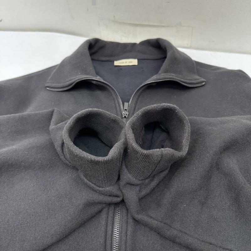 フィアーオブゴッド Fear of God ジャケット、上着 ジャンパー、ブルゾン コットン ウール ハイネック ダブル ジップ ジャケット M 黒 / ブラック / black メンズ USED 古着 中古 50151126