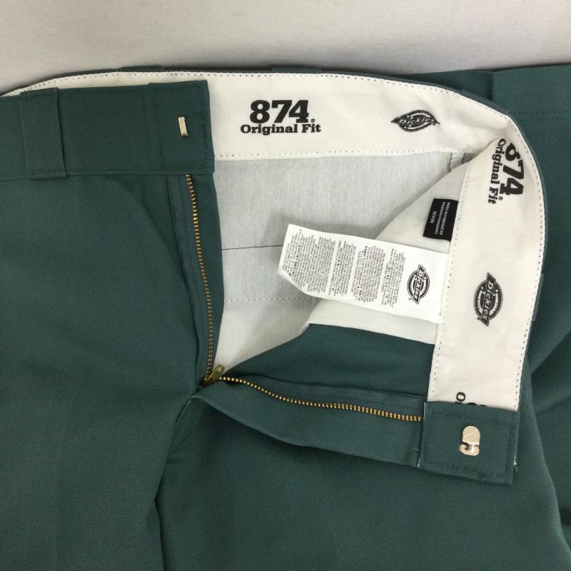 ディッキーズ Dickies パンツ ワークパンツ、ペインターパンツ ディッキーズ 874 dickies オリジナルフィット 32インチ 無地 緑 / グリーン / green メンズ USED 古着 中古 50151142