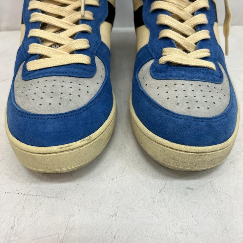 ディアドラ ヘリテージ diadora HERITAGE スニーカー スニーカー イタリア製 レザー ハイカットスニーカー Mi Basket 26.0cm 青 / ブルー / blue メンズ USED 古着 中古 50151162