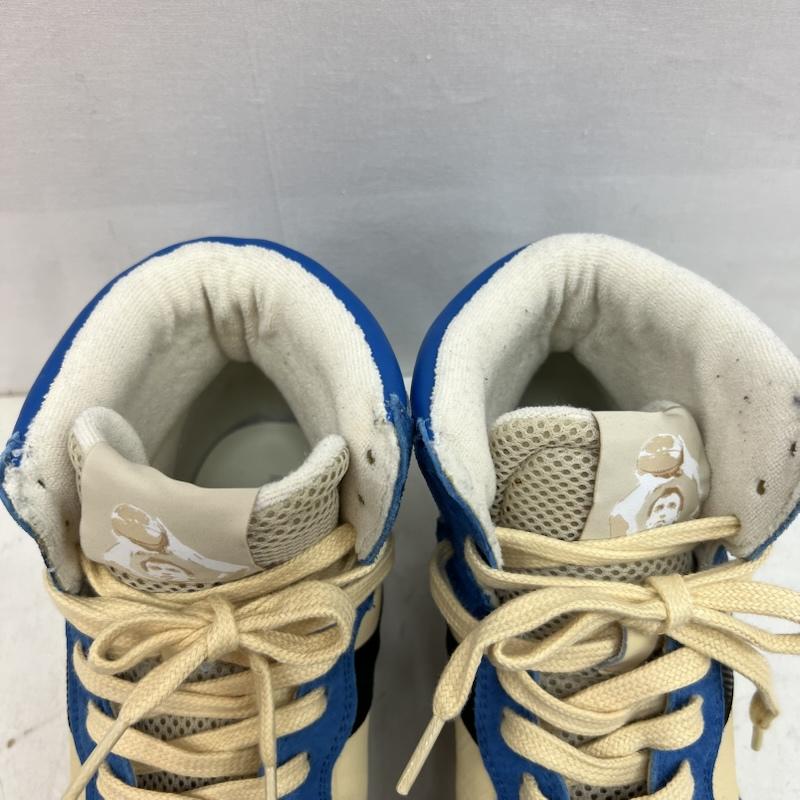 ディアドラ ヘリテージ diadora HERITAGE スニーカー スニーカー イタリア製 レザー ハイカットスニーカー Mi Basket 26.0cm 青 / ブルー / blue メンズ USED 古着 中古 50151162