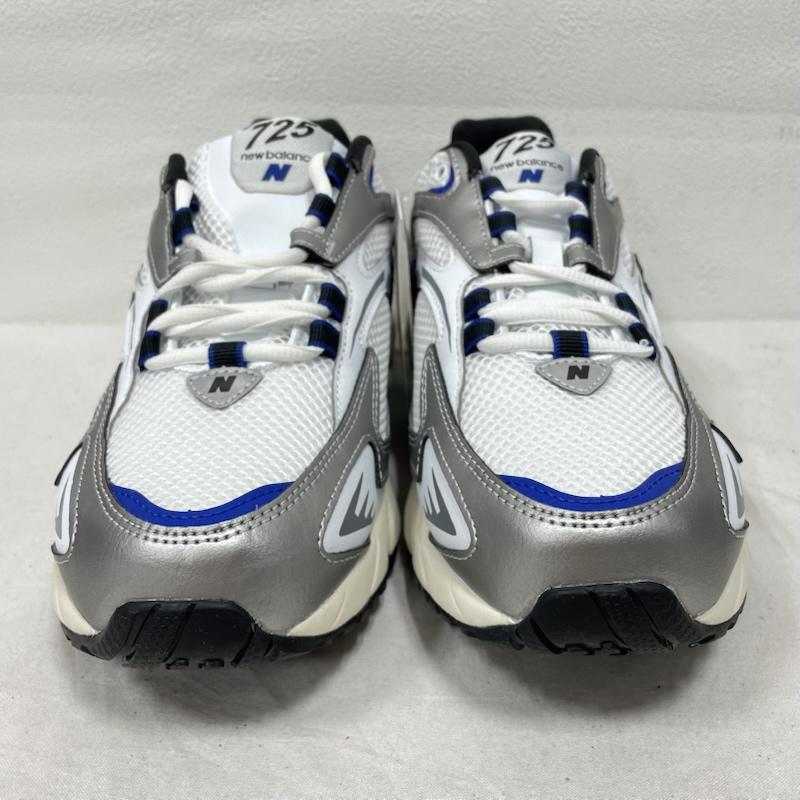 ニューバランス New Balance スニーカー スニーカー ML725CI ローカット スニーカー レースアップ メッシュ ロゴ 27.5cm ロゴ、文字 白 / ホワイト / white X 青 / ブルー / blue X 黒 / ブラック / black メンズ USED 古着 中古 50151185