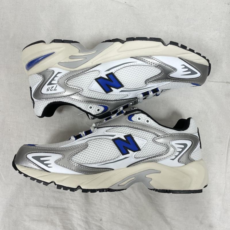 ニューバランス New Balance スニーカー スニーカー ML725CI ローカット スニーカー レースアップ メッシュ ロゴ 27.5cm ロゴ、文字 白 / ホワイト / white X 青 / ブルー / blue X 黒 / ブラック / black メンズ USED 古着 中古 50151185