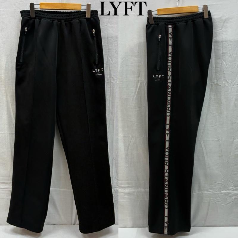 古着 USED ボトムス ボトムス サイドライン ロゴ テープ イージー トラックパンツ XL ロゴ、文字 黒 / ブラック / black メンズ USED 古着 中古 50151209