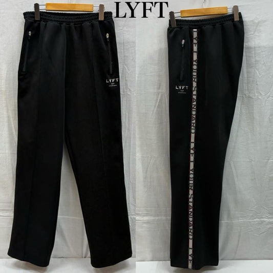 古着 USED ボトムス ボトムス サイドライン ロゴ テープ イージー トラックパンツ XL ロゴ、文字 黒 / ブラック / black メンズ USED 古着 中古 50151209