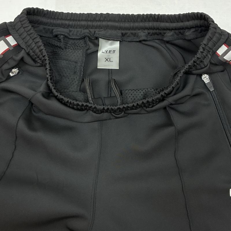 古着 USED ボトムス ボトムス サイドライン ロゴ テープ イージー トラックパンツ XL ロゴ、文字 黒 / ブラック / black メンズ USED 古着 中古 50151209